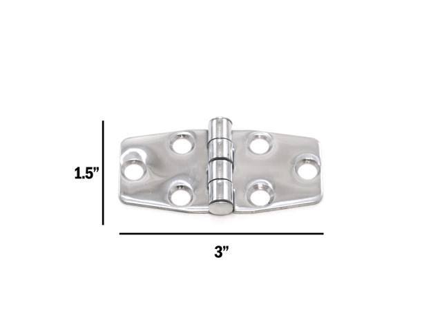 Polished Stainless Steel Marine Grade Door Hinges Set of 50 T908