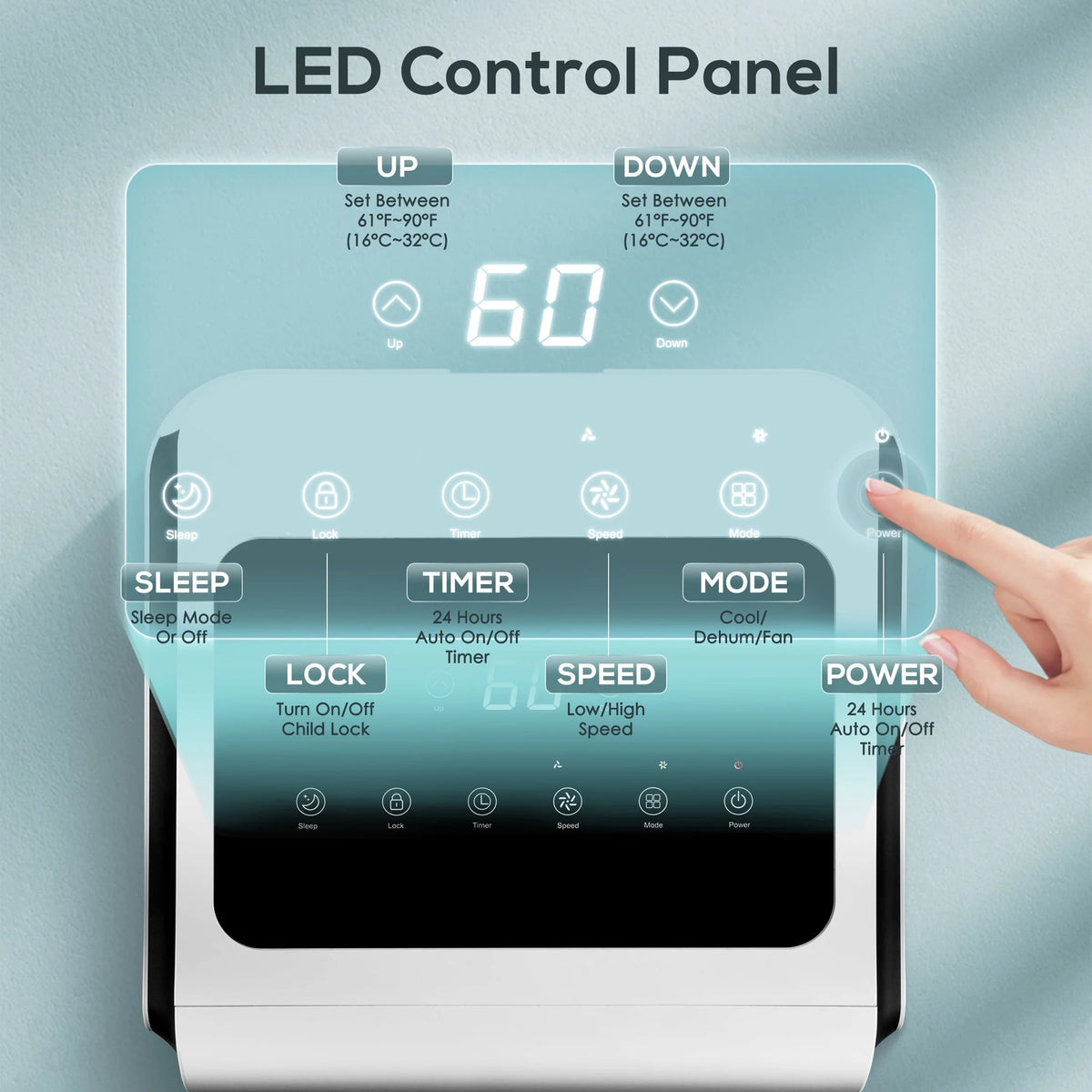 5000 BTU Portable Air Conditioner S654