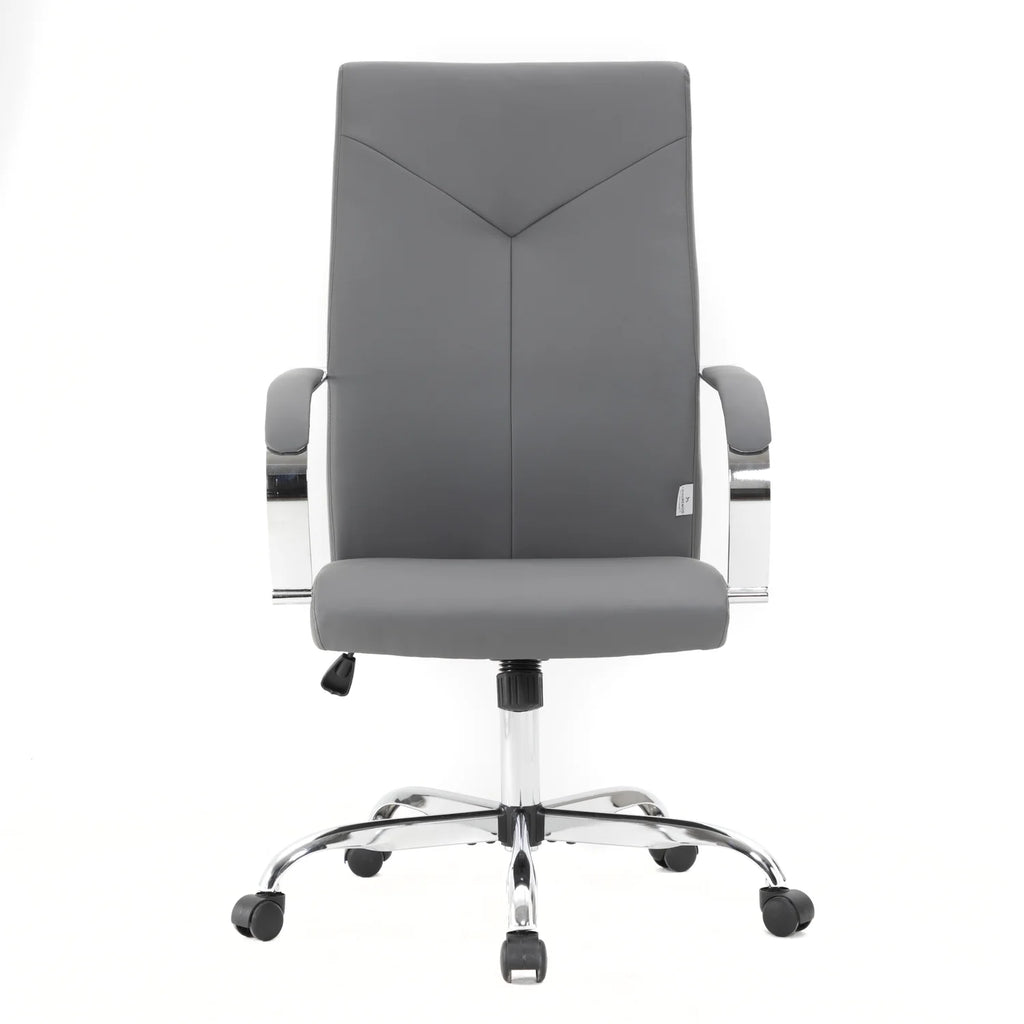 Leather Adjustable Height Office Chair with Tilt & 360 Degree Swivel P424