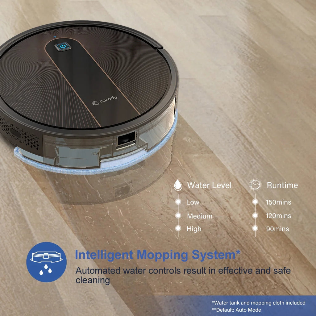 Robot Vacuum Cleaner and Mop, 2200Pa Suction P99302