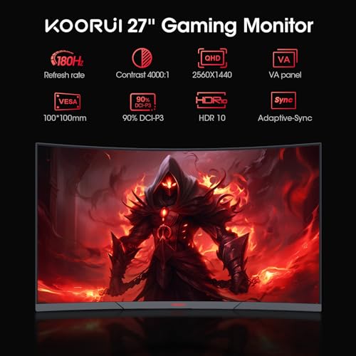 27 inch QHD 180Hz Curved Gaming Monitor S647