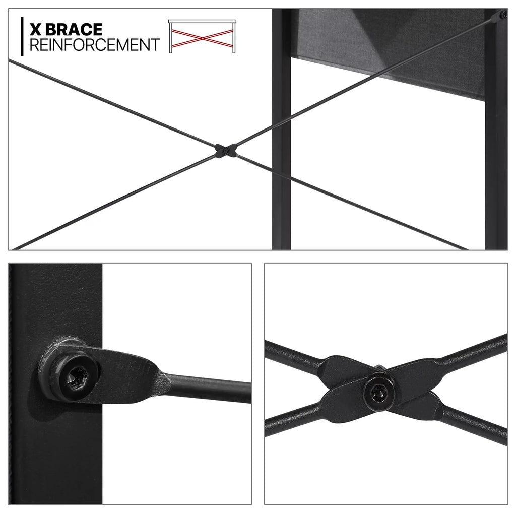 Black Computer Desk with Storage Bag T586