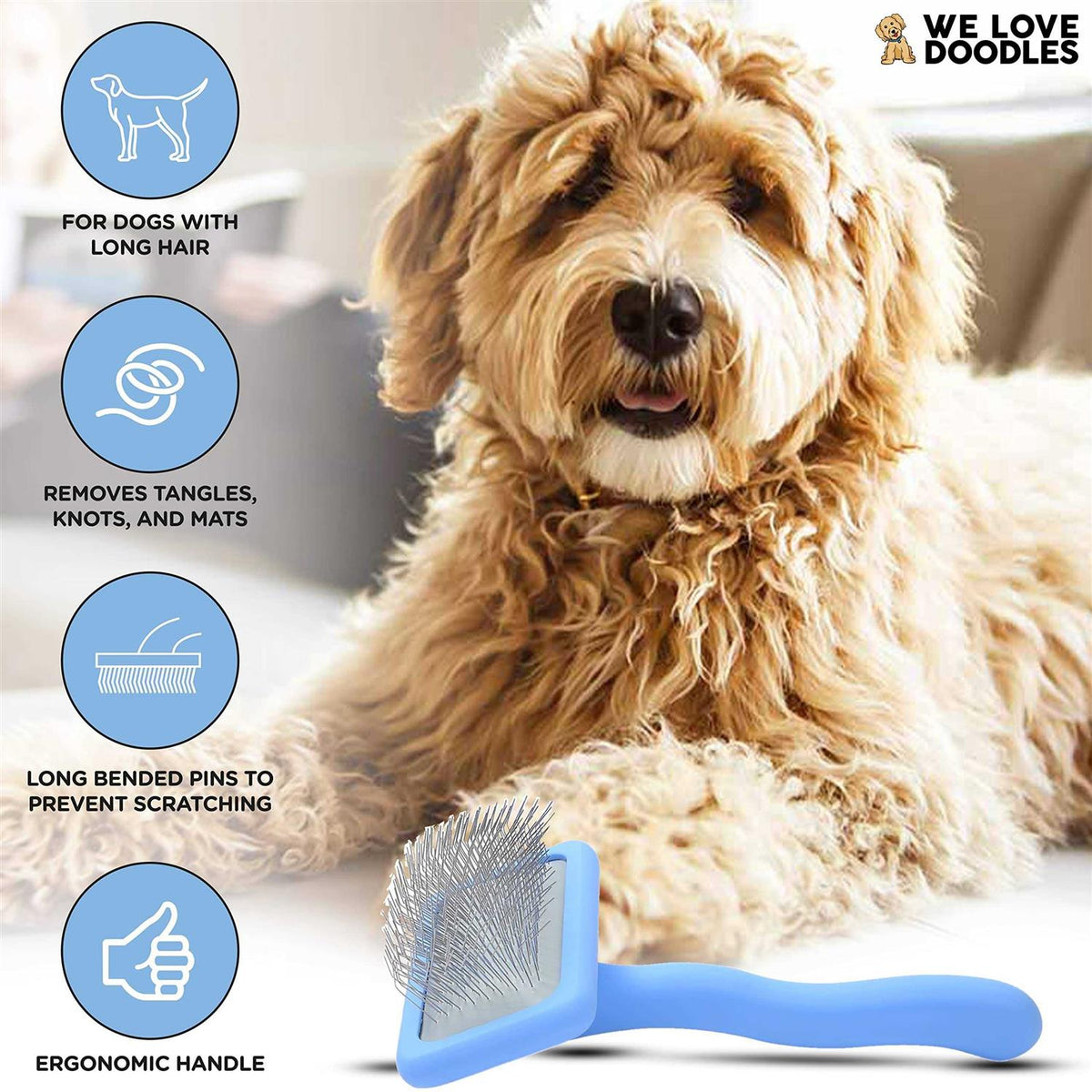 Dog Slicker Brush for Grooming Pet Hair B6133