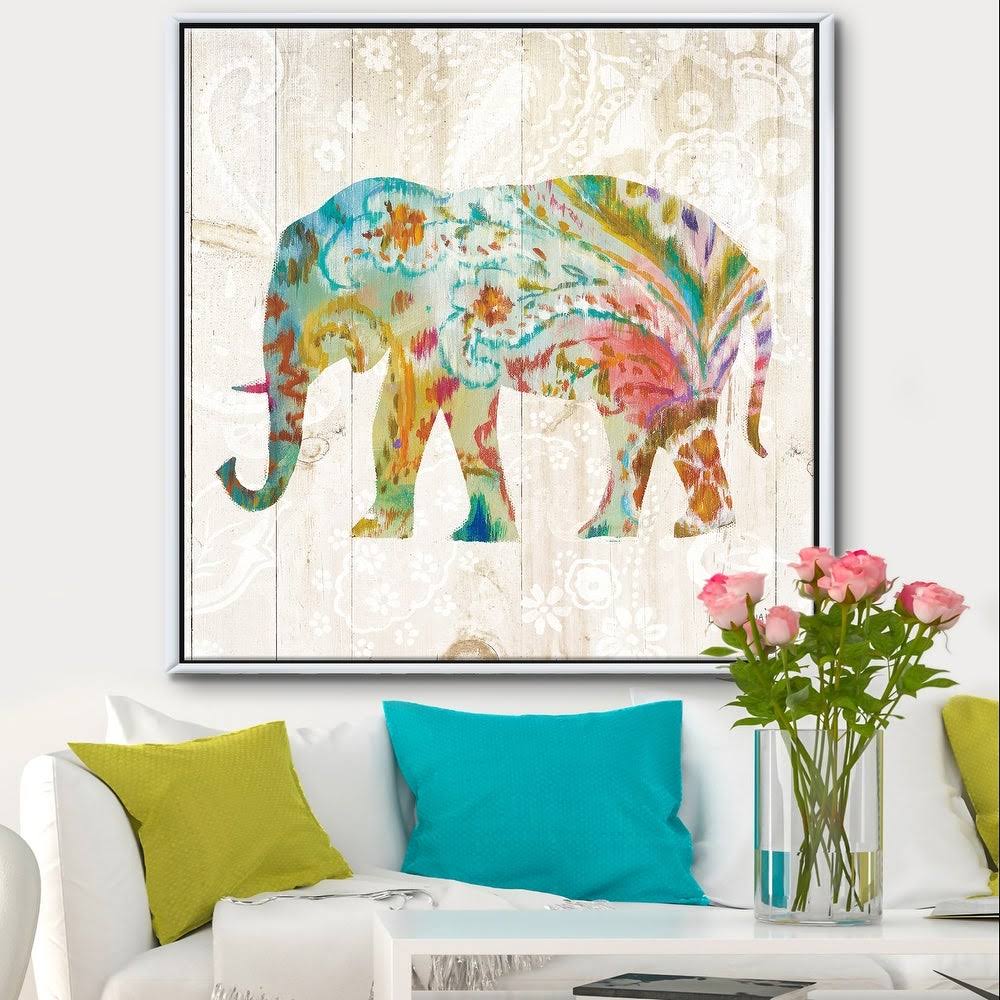 Multi-Color Framed Canvas Y360