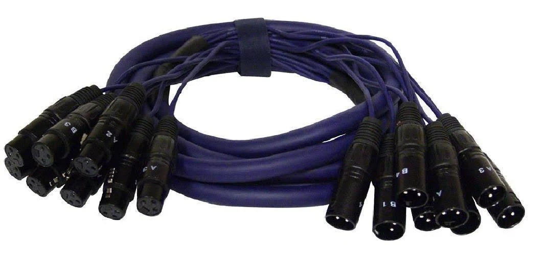 20 ft. 8 Channel XLR Male to XLR Female Snake Cable C653145