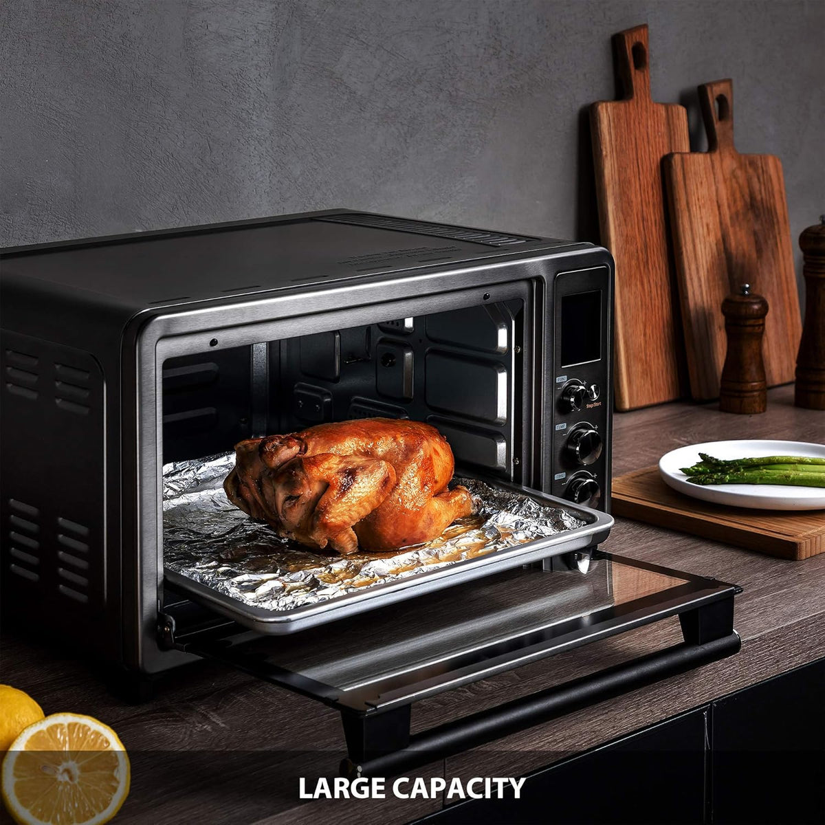 6-slice 12-inch Digital Toaster Oven with 10 Functions P8423