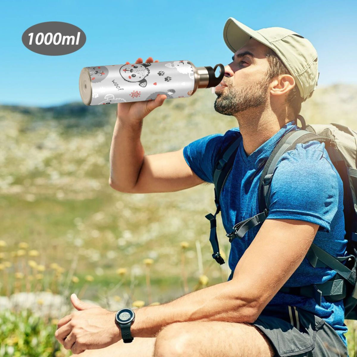 Insulated Stainless Steel Water Bottle with Straw Lid 20 oz R63634