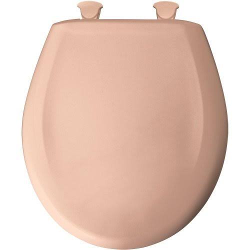 Plastic Round Slow-Close Toilet Seat, Peach Bloss K228520
