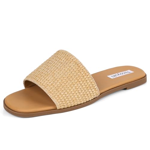Slides Sandals for Women Open Toe Slip On O600