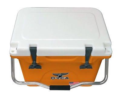 Extra Heavy Duty 20-Quart Coolers - Orange/White H71288