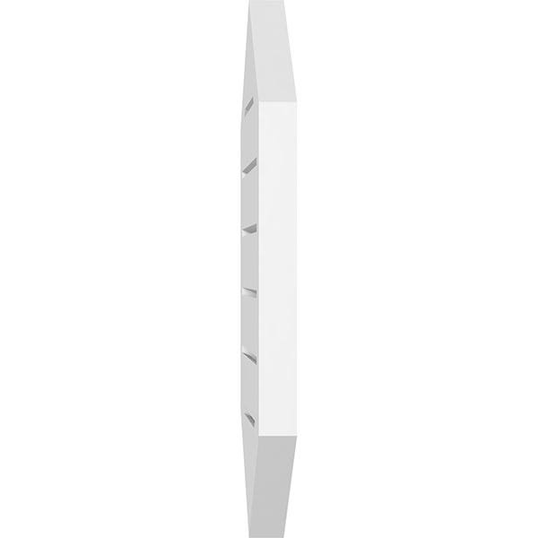 Vertical Peaked Surface Mount PVC Gable Vent I851809