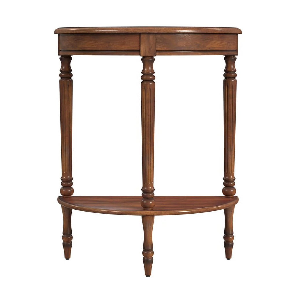 Antique Cherry Demilune Console Table U449077