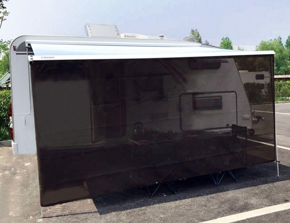Beige Mesh RV Awning Sun Shade Screen 7' X 15'3'' O29954