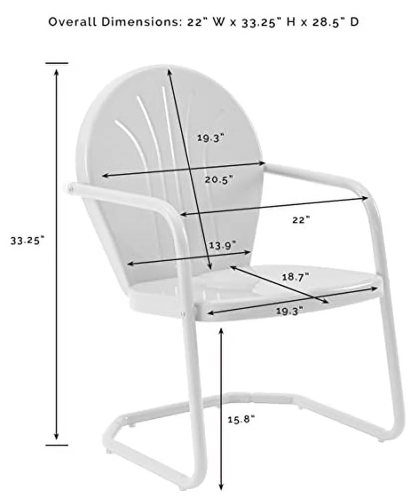 Aqua Metal Outdoor Chair Q8739