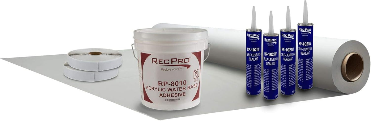 8.5' Wide PVC Rubber Roof Kit 25ft P675479