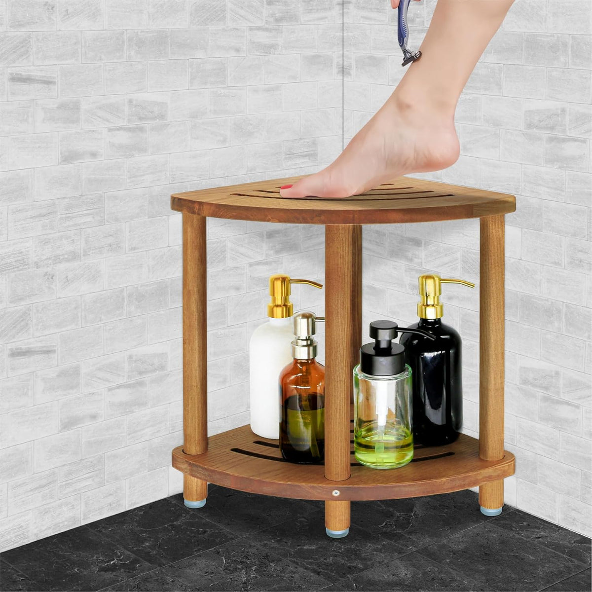 Corner Shower Stool 16 inch Shower Seat C1904