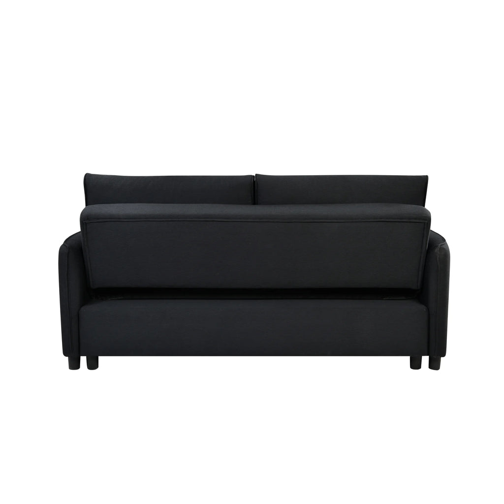 Black Convertible Sleeper Sofa Bed K52589