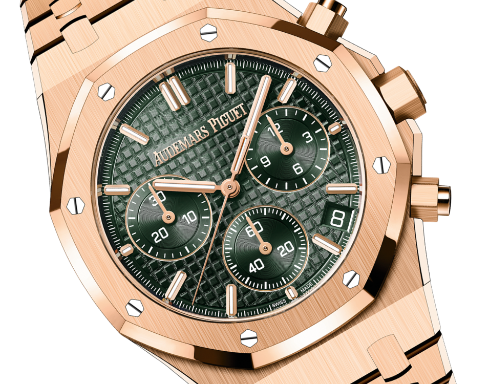 Pink Gold Khaki Green Dial Chronograph 41mm S189556