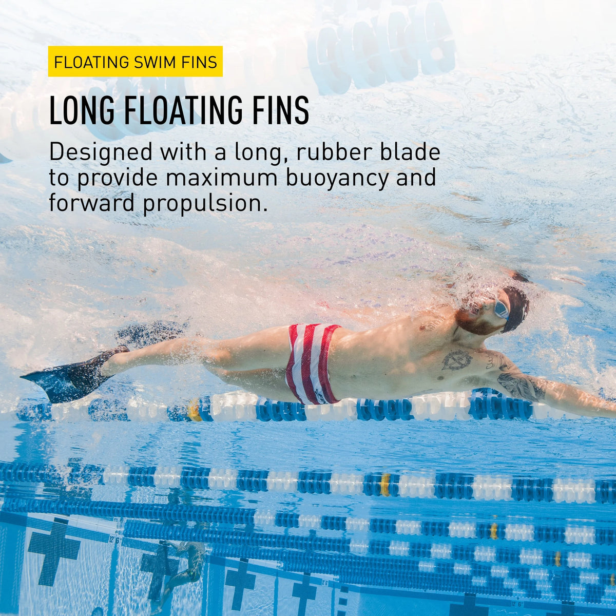 Swimming Fins for Men, Women, and Kids, Adult XS, Blue/Yellow P929667