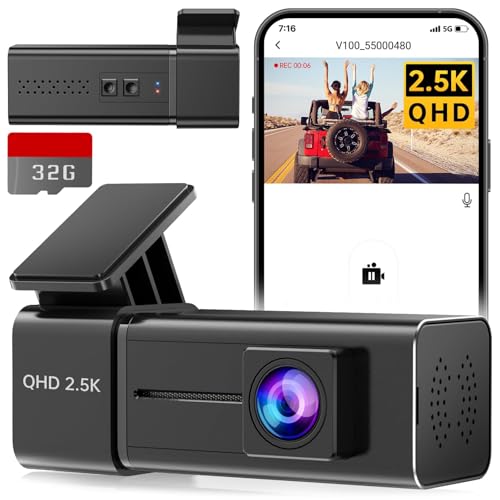 2.5K WiFi Mini Dash Cam with 32G SD Card J722