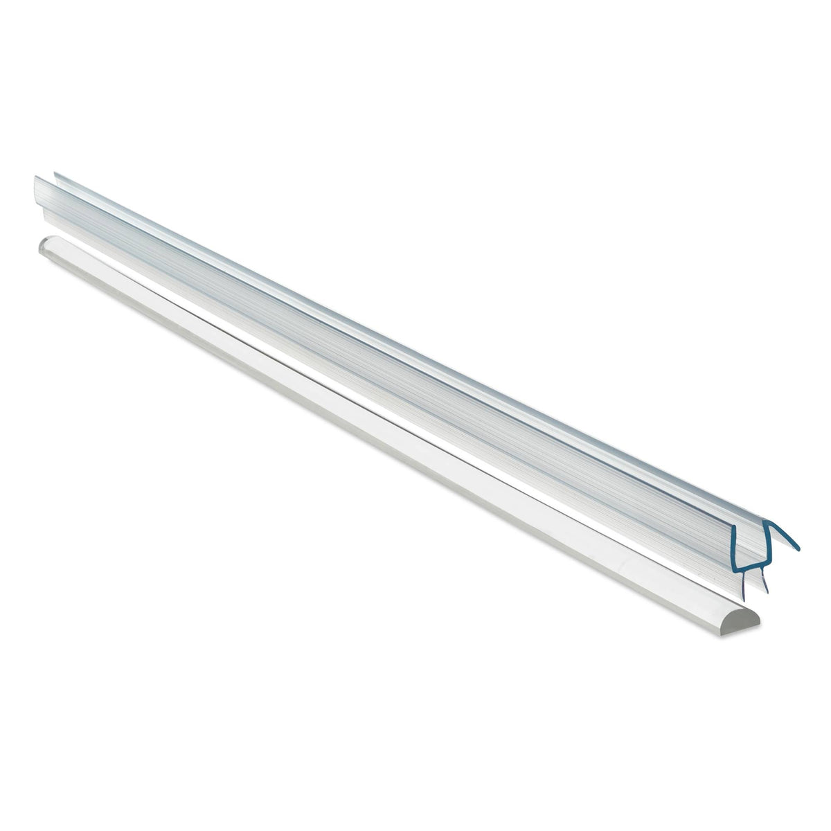 54x22 W x 76x22 H Hinged Frameless Shower Door Chrome N71301