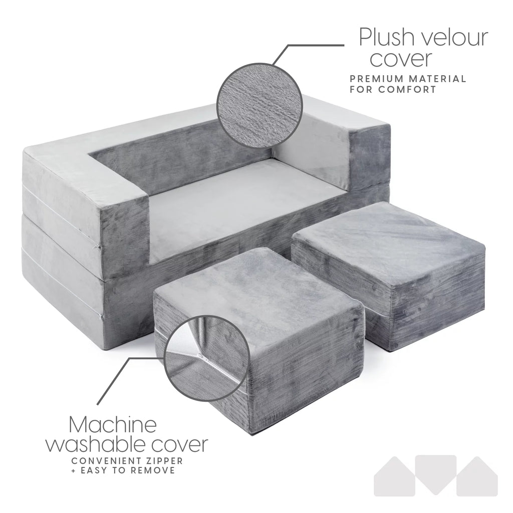 Kids Modular Sofa with Velour Cover R895