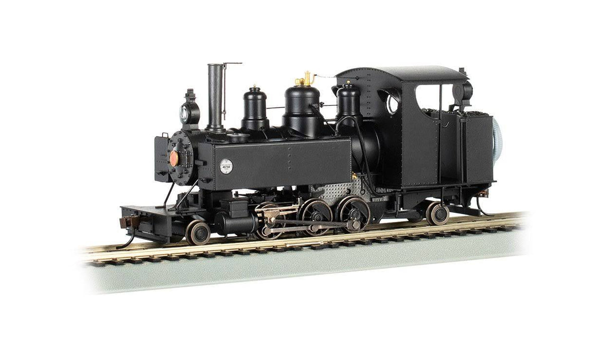 Baldwin Class 10 Trench Steam Engine Unlettered Black, On30 Scale V16408