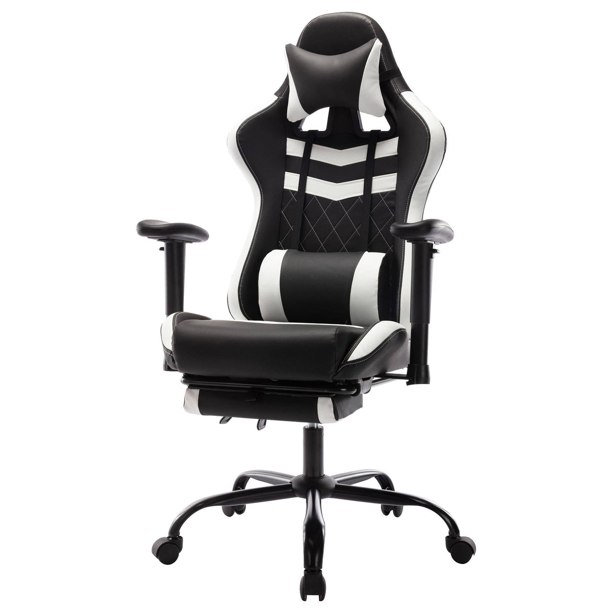 White and Black Gaming Chair N887046