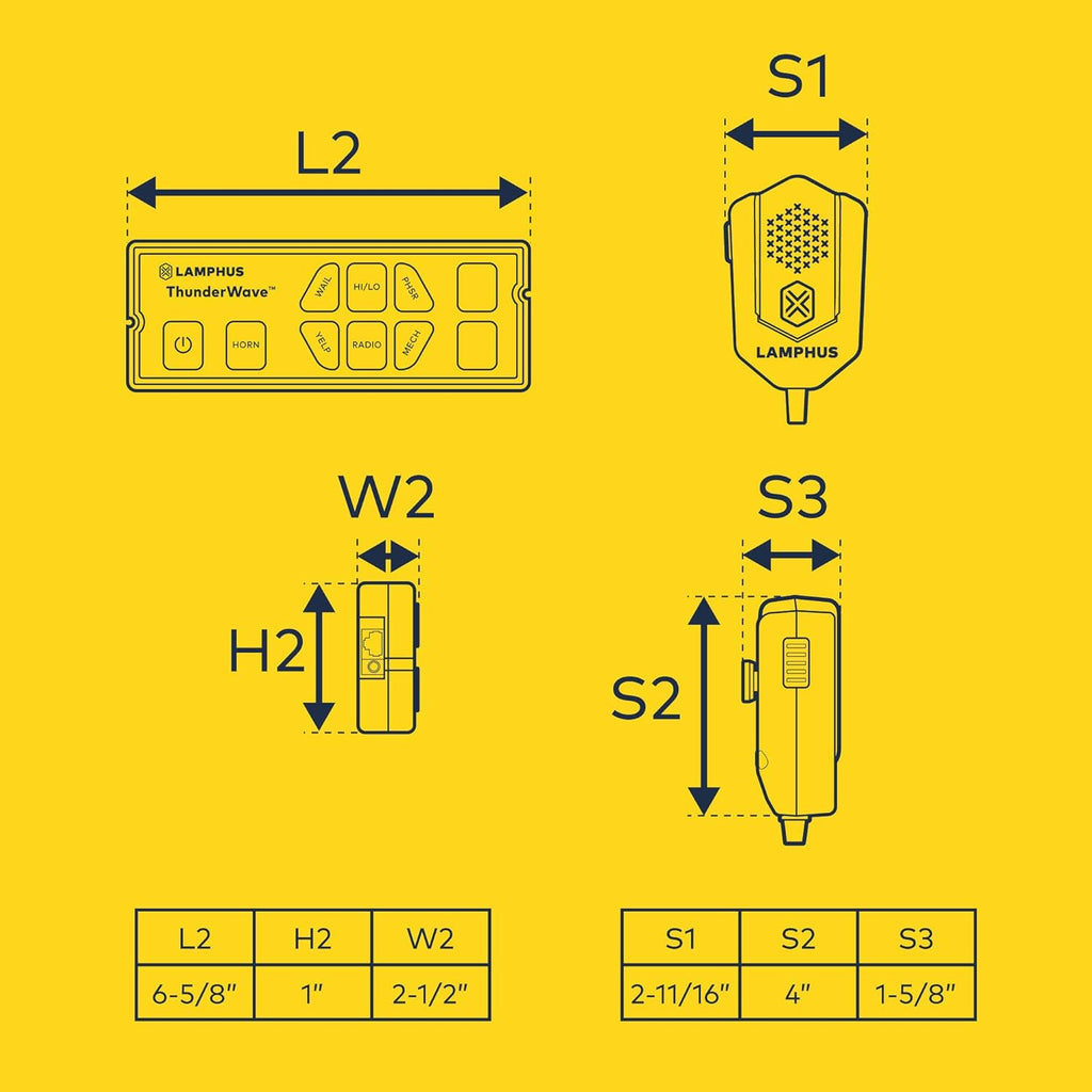 150W Emergency Police Siren Amplifier PA System E3032