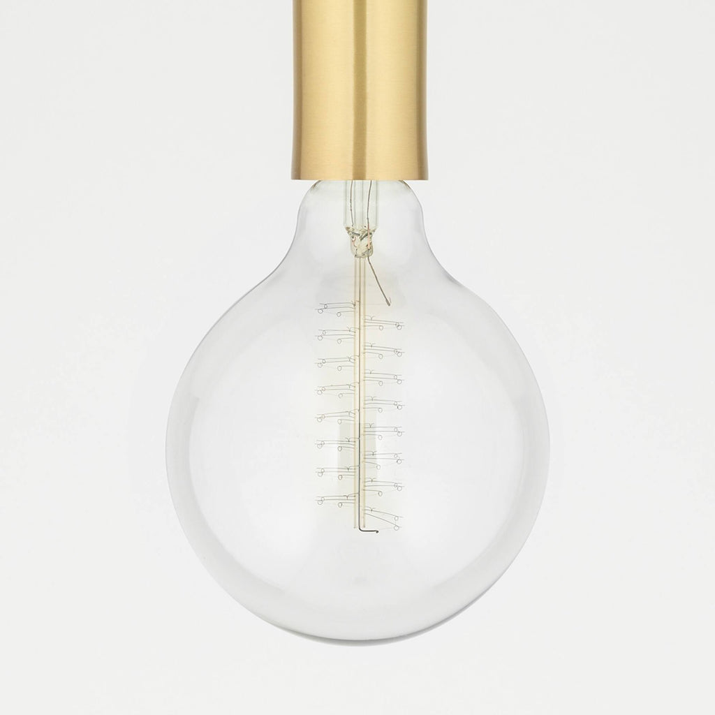 1 Light Large Flush Mount Aged Brass/Black R687450