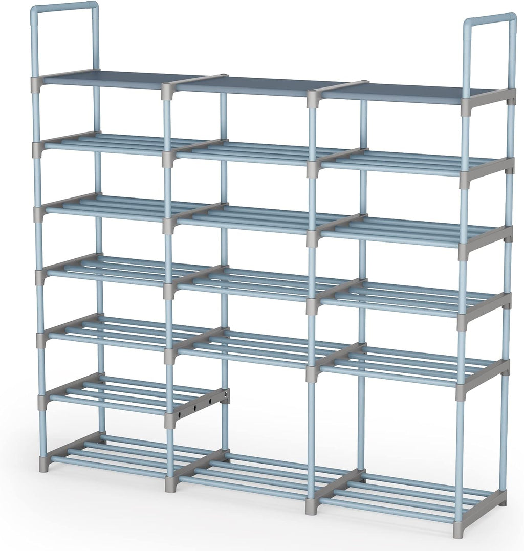 7 Tiers 3 Rows Metal Shoe Rack Y3031