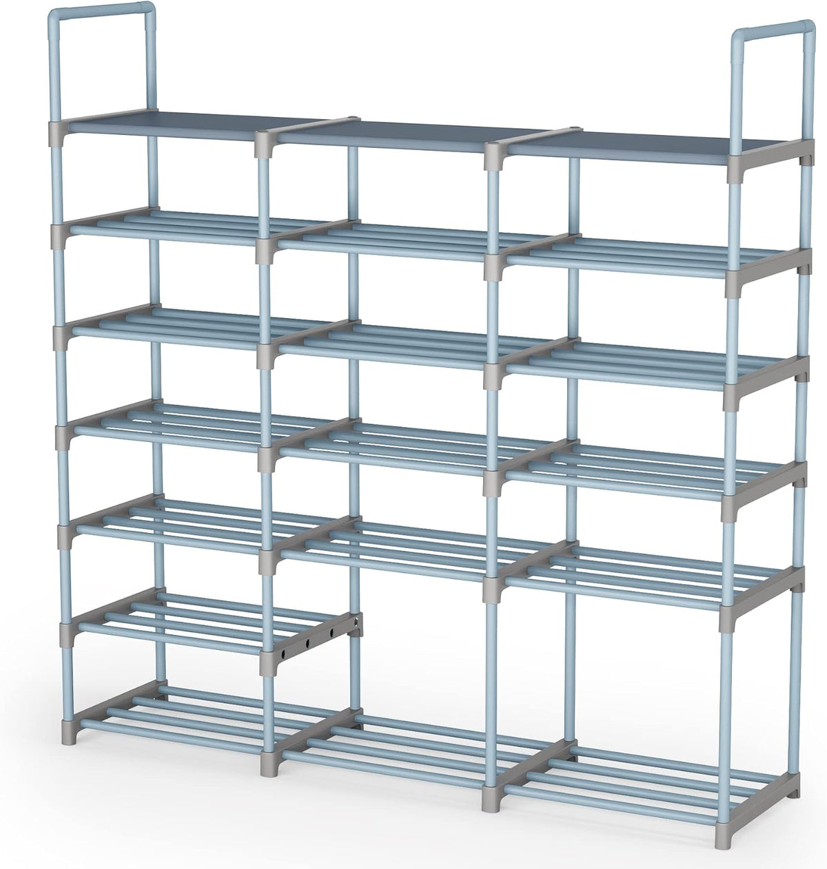 7 Tiers 3 Rows Metal Shoe Rack Y3031