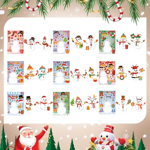 Make a Snowman Sticker Craft I9406