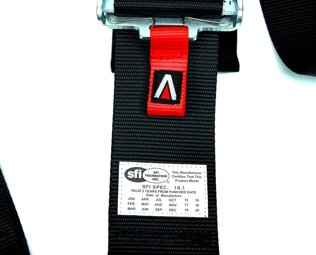 Black 5-Point Safety Harness Set with Shoulder Pads, Pack of 2 V3928