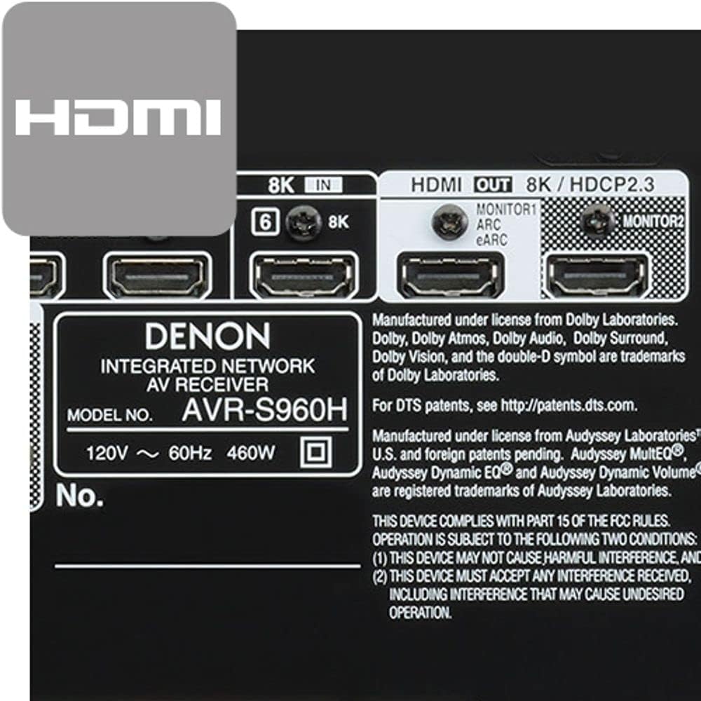8K Ultra HD 7.2 Channel AV Receiver Black W240037