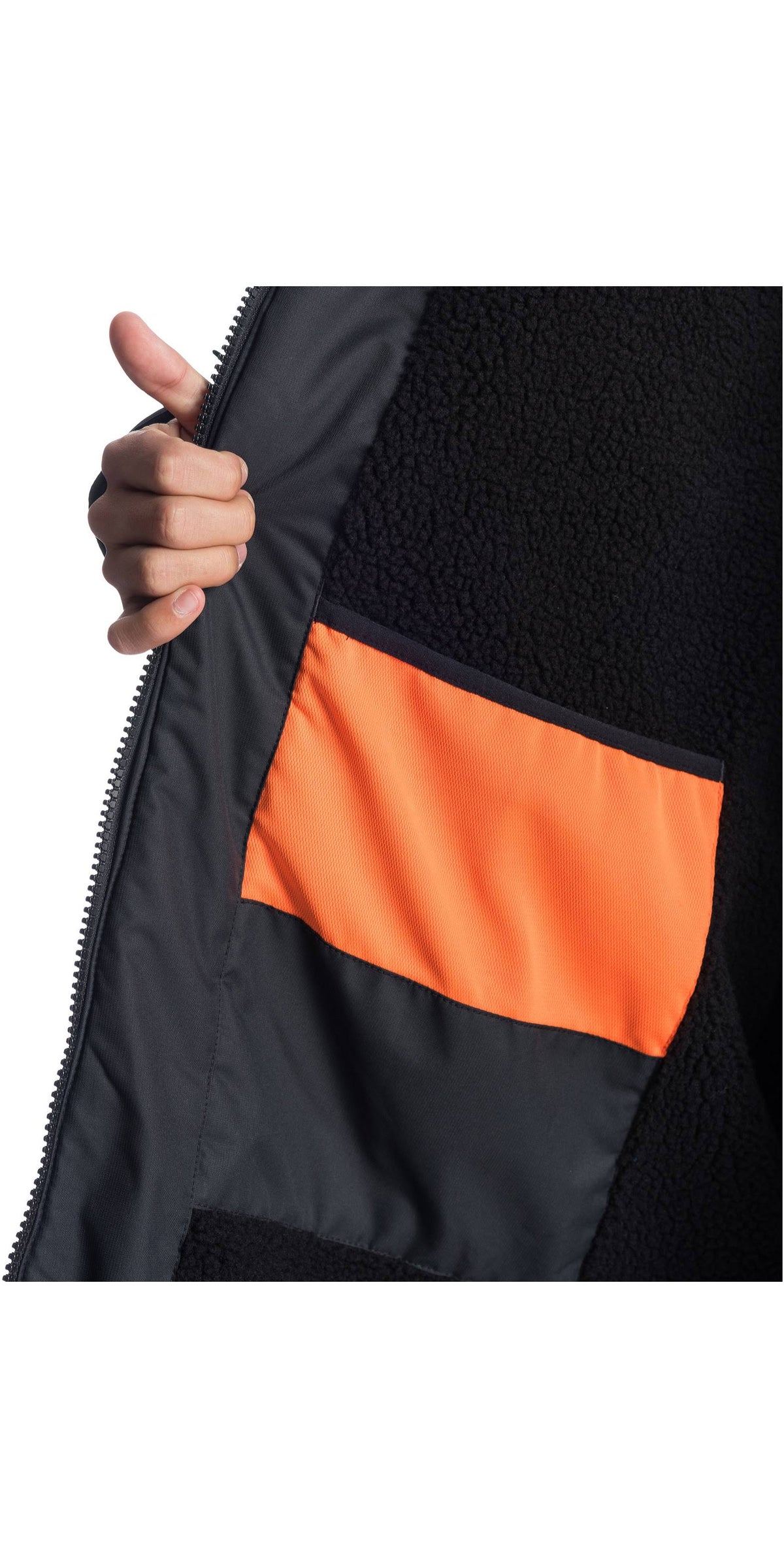 Black Winter Surf Poncho R70591