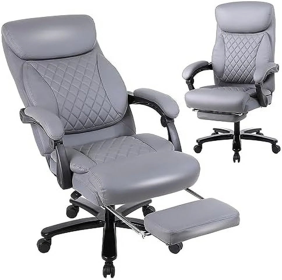 160° Reclining Oversized Ergonomic Office Chair with Footrest U740