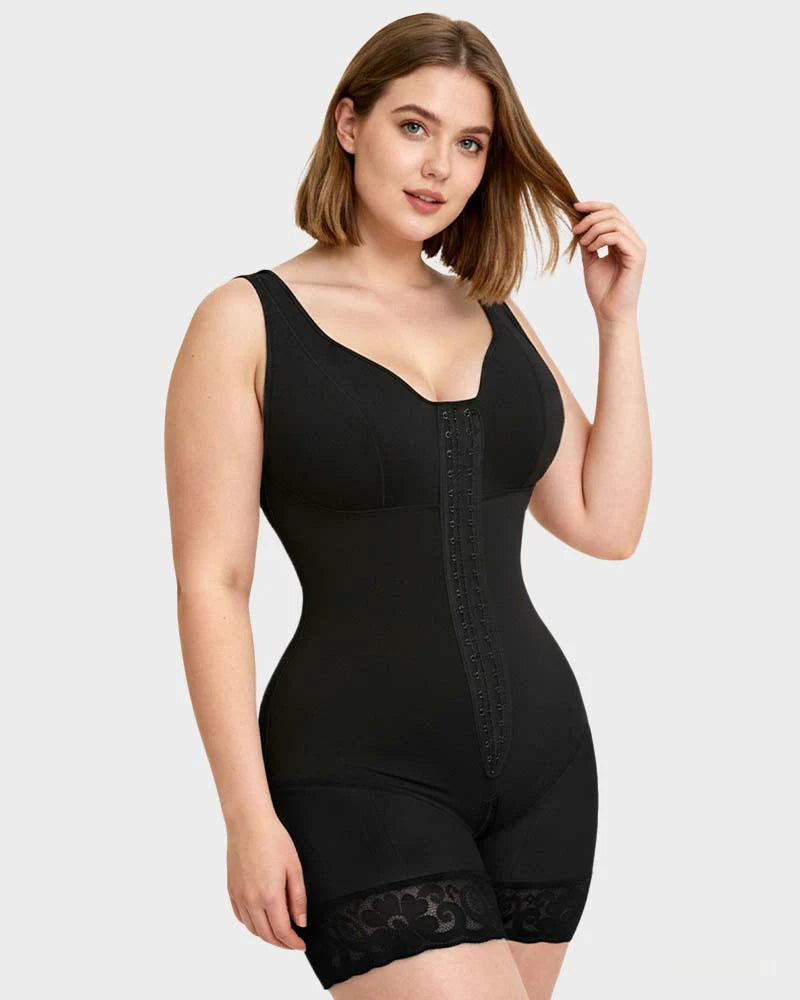 Plus Size Tummy Control Shapewear Bodysuit With Bra G22317