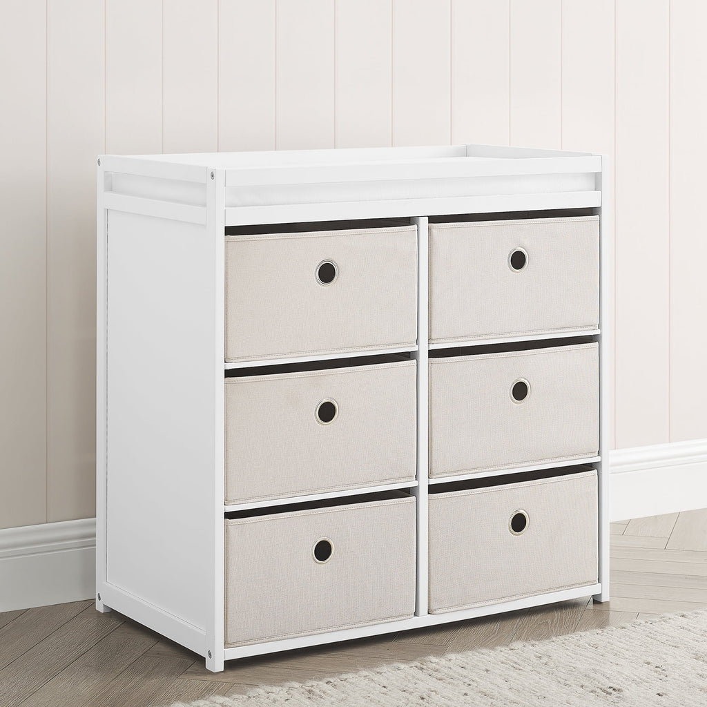Changing Table with Fabric Bins K7712
