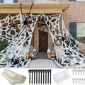 4 lb Giant Elastic Spider Web Halloween Decoration H681