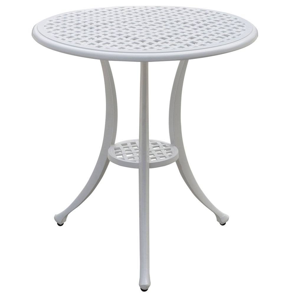 Black 3-Piece Aluminum Bistro Table Set A820650