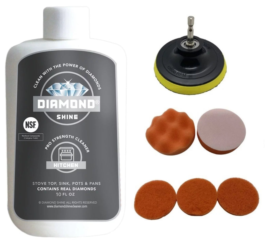 Ultimate Cooktop Cleaner Combo Pack With Drill Scrub Pads F452436