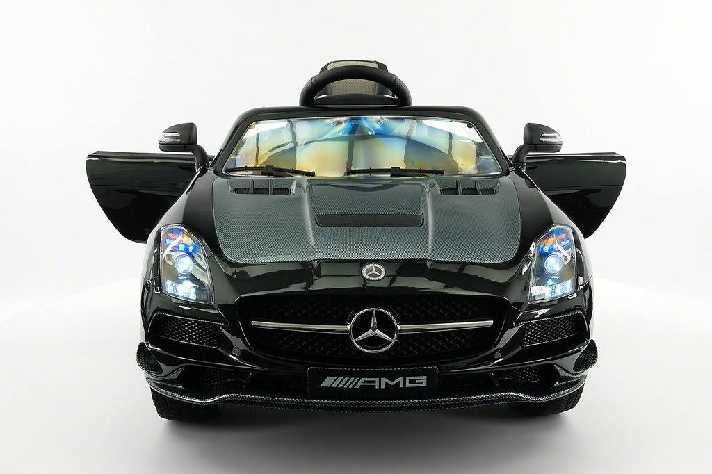 12V Battery Metallic Black Ride on Car O268