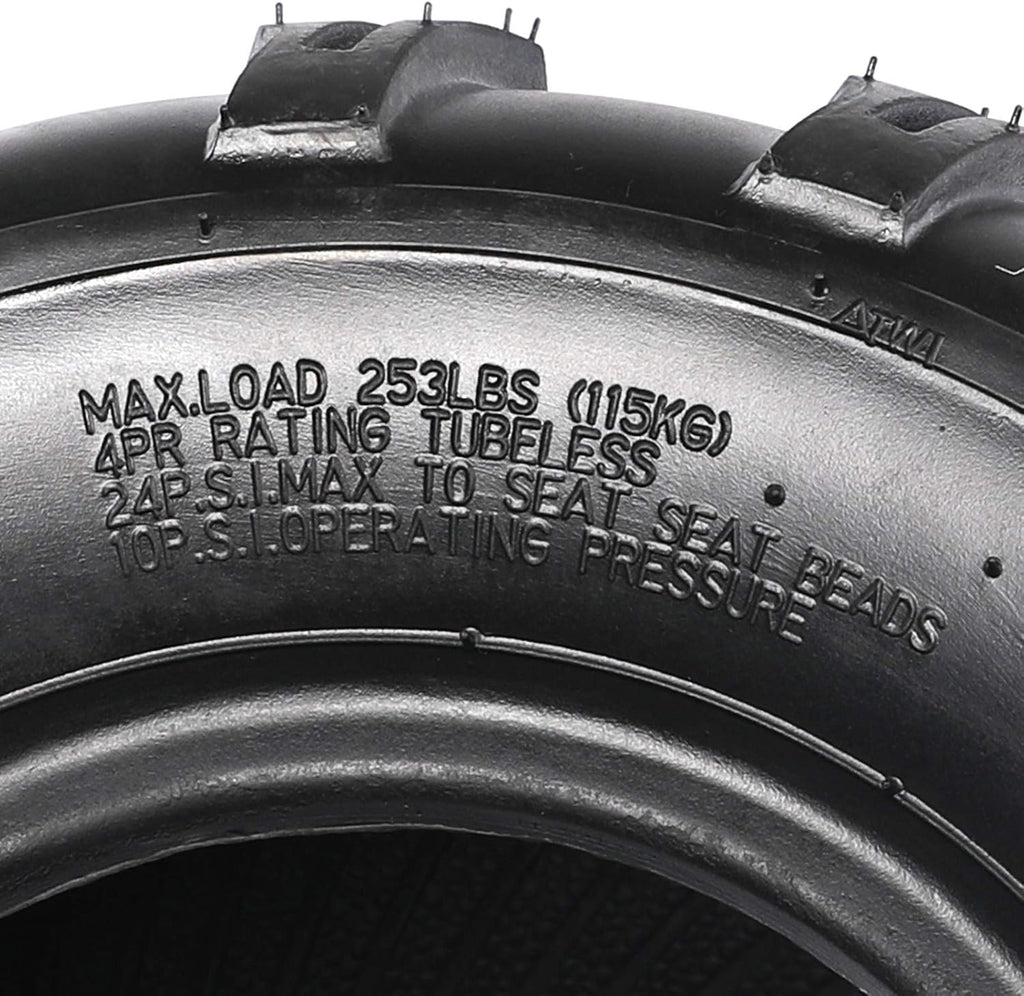 19x7-8 Front & 18x9.50-8 Rear Tubeless Tires M3077