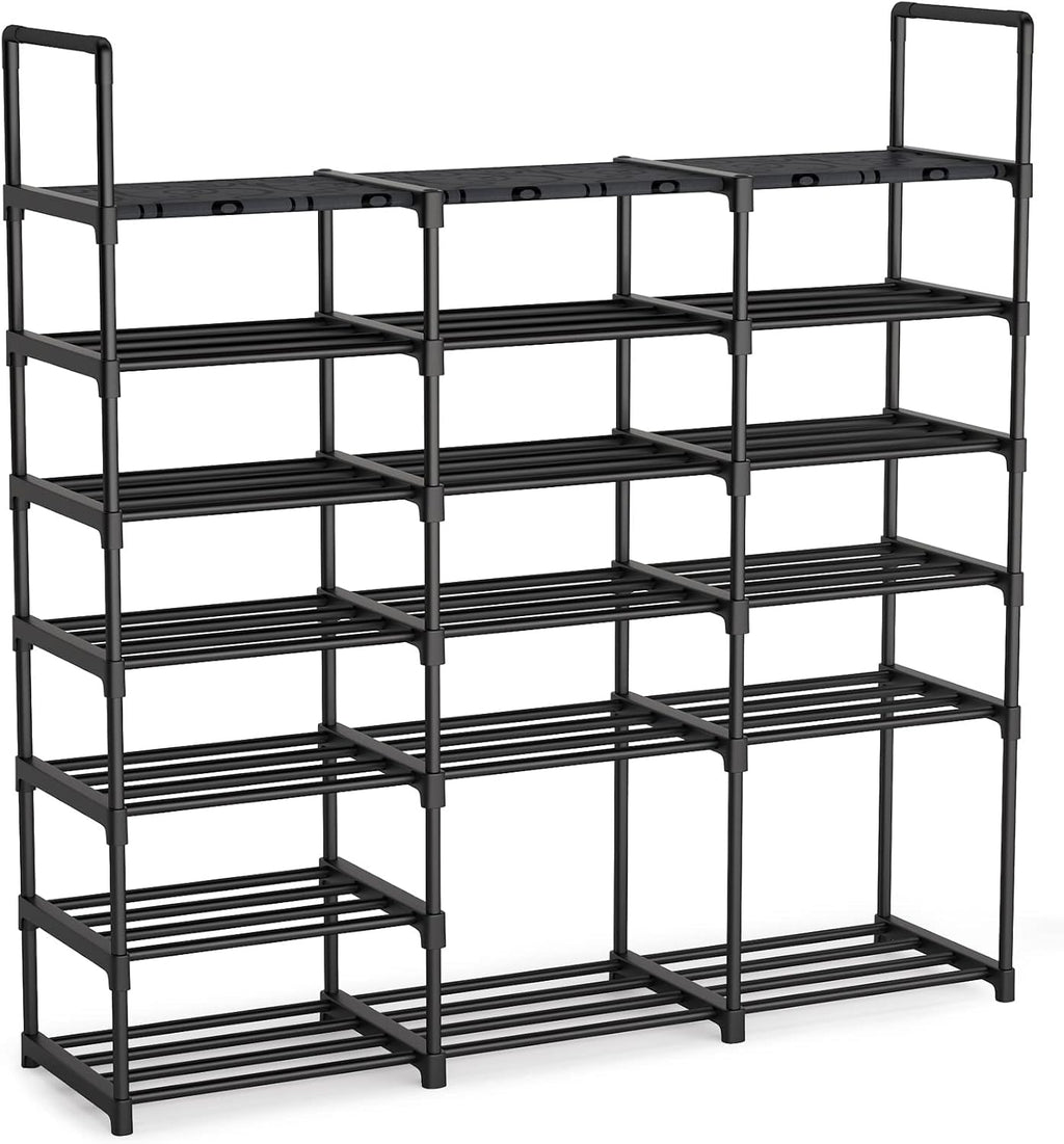 7 Tiers 3 Rows Metal Shoe Rack Y3031
