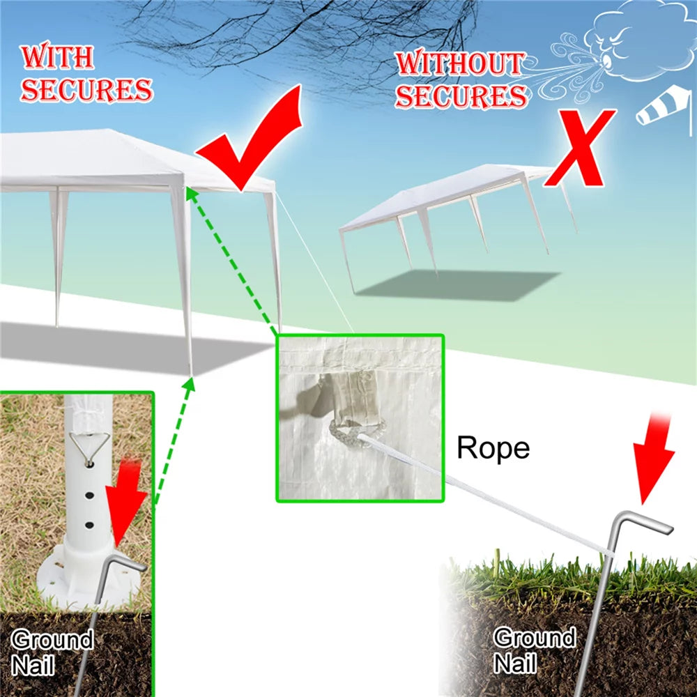 10' x 30' Canopy with 5 Sidewalls Q39270