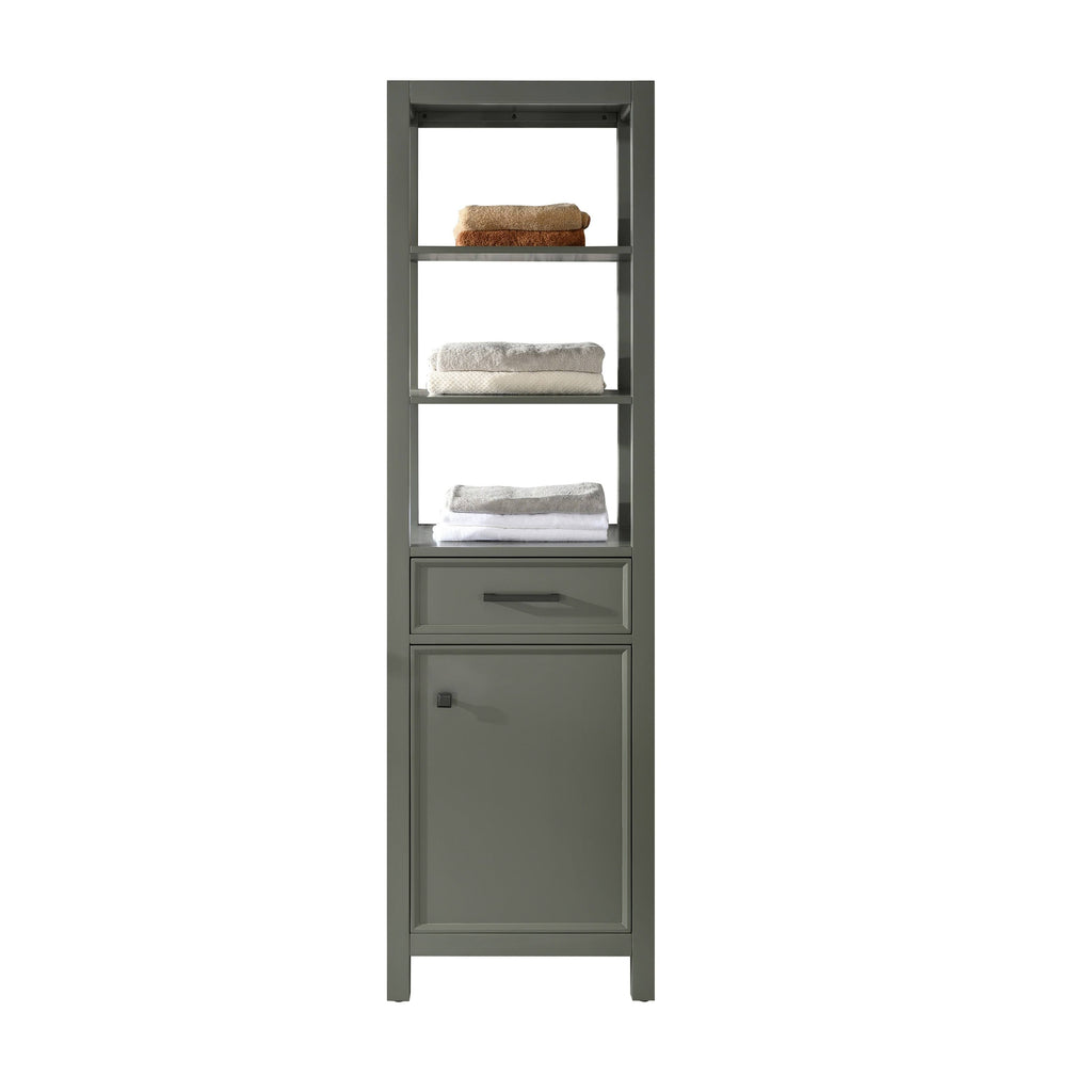 21x22 Pewter Green Linen Cabinet W5638