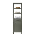 21x22 Pewter Green Linen Cabinet W5638