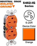 Orange 20A 250V Duplex Receptacle F88461