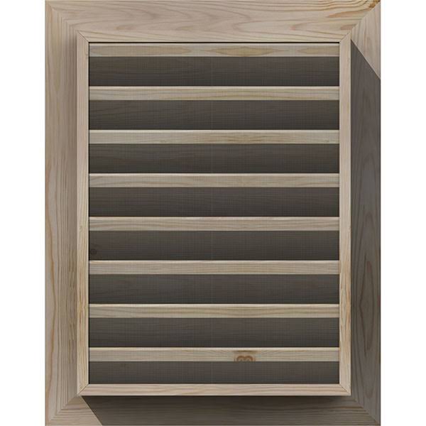 22-in W x 22-in H Vertical Gable Vent Unfinished Smooth Pine I842